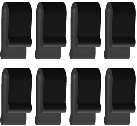 8Pcs Dutch Oven Lid Protector Clips - Cookware Protector Replacement Clips | 2.3x1.5x1cm Stacking Plasticc Bumpers Protective Clips | Anti Scalding Clip Replacement Silicone Clips for Dutch Oven Pots