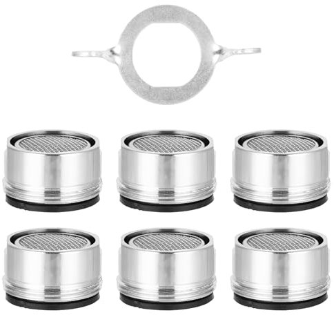 Hisdricus - Aireador Grifo Cocina M24 - Filtro Grifo - Aireador Grifo Lavabo - Aireador de Grifo, Filtro de Cobre, Incluye 8 Juntas y 1 Llave Cromada, para Grifos