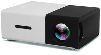 hnkhpkl Mini LED Projector Yg300 Upgraded Version 1000 Lumen 320x240P HDMI-compatible USB Audio Home Media Player Beamer(Black)