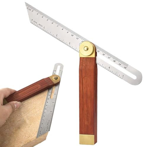 Schmiege,Winkelschmiege,Verstellbarer Winkel,Multifunktionswinkel Multiwinkel Präzisionswinkel,Verstellbarer T-Schmiege,Edelstahl Winkelschmiege Mit Feststellfunktion Gehrmaß Winkel