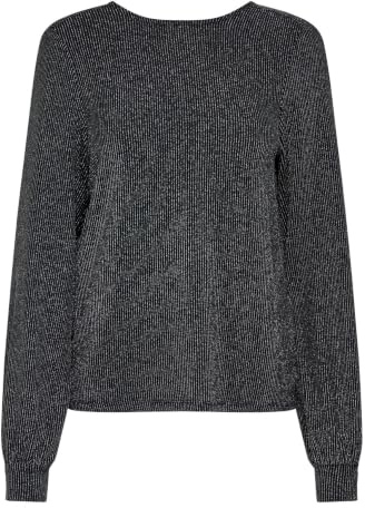 ONLY Onlcarol L/S Glitter Bow Top Box JRS