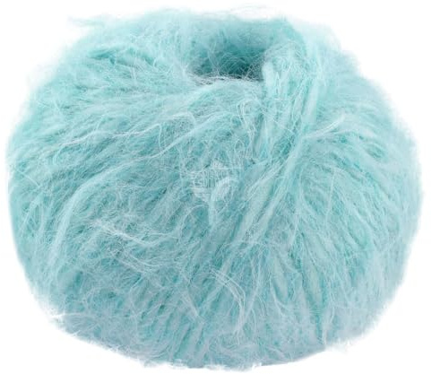 LANA GROSSA Basta| Garn im Fake Fur Look, locker verzwirnt, Franseneffekt& Merinofasern | Handstrickgarn, 50% Schurwolle & 50% Polyamid | 50g Wolle zum Stricken& Häkeln | 100m Garn FB 23