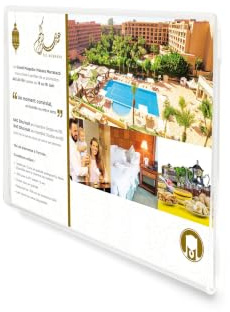 Djois, 930010 - Acryl-Klebe-Posterhalter, Permanent, A4, Transparent, 2 Stück, Einfache Installation, Langlebig, für Innenbereich, Professionelles Display, Ideal für Menüs, Pläne, Sicherheit