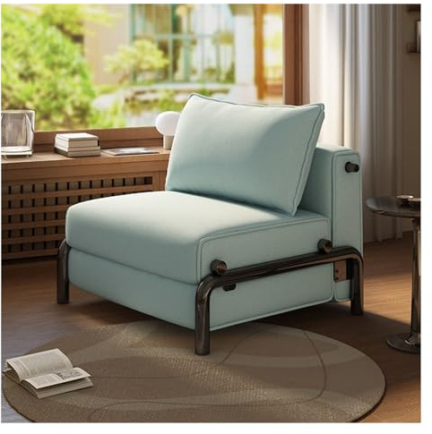 CJHFR472SG Modern Klappbares Schlafsofa, umwandelbares, modernes Sofa-Chai for Wohnzimmer, Schlafzimmer, Heimbüro Sofa Bett(Blue)