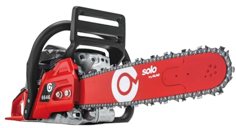 SOLO by AL-KO Motorsäge 6646 – leistungsstarke 46 cm³ Benzin-Kettensäge mit 2,7 PS / 2 kW, automatischer Kettenschmierung, Sicherheits-Kettenbremse, Premium-Linie für anspruchsvolle Arbeiten
