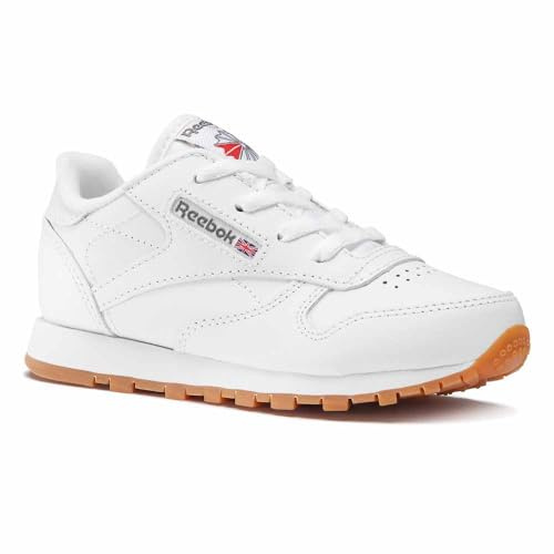 Reebok Classic Leather Jungen Sneaker , White Gum, 27 EU