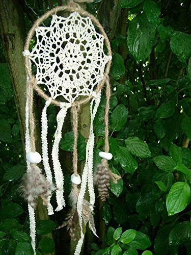 Deko-Impresion Zauberhafter Traumfänger, Dreams, Natur, Jute Leinen Federn Feng Shui