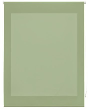 Uniestor Liso Estor enrollable translúcido - Verde pastel, 160 x 175 cm (Ancho por Alto). Tamaño de la Tela 157 x 170 cm. Estores para ventanas