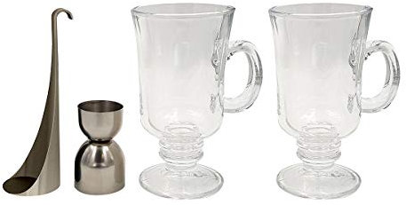 COOKUT - ICO Irish Coffee - Réalisez Un Parfait Irish Coffee Maison chez Vous - Outil spécial Couche Inclus - Set Complet - Idéal pour Tous Les Cocktails à Couches