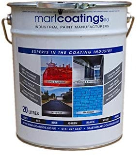 marlcoatings Heavy Duty Hardwearing Polyurethane Concrete Industrial (20L Mid Green) Semi Gloss Floor Paint, Great for Garages, Car showrooms, Factories and Many other uses.