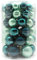 Inge-glas Kugeldose 60tlg Weihnachtskugeln Kugelbox Farben Baumschmuck Kugeln (Green Emerald, 60-Teilig)