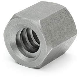 Dado a filettatura trapezoidale ESKM 12X3 sinistra in acciaio, esagonale SW19L18