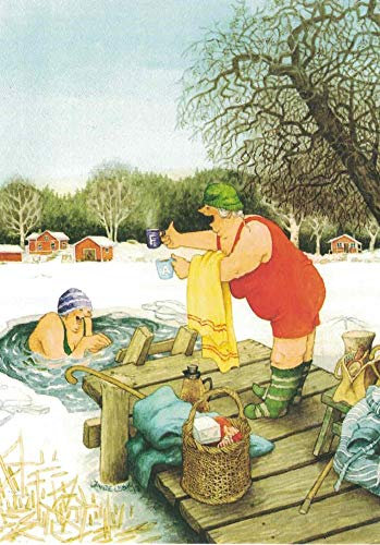 Inge Löök Nr. 55 'Frauen baden' Größe: 10,5x15 cm Postkarte Dankeschön