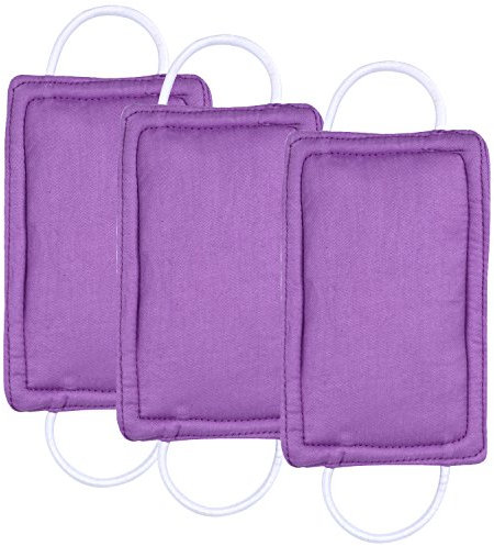 ICObuty Door Silencer Door Jammer Door Closer Cushion Nursery Door Silencer Door Latch Cover 3 Pack for Noise Reducing Quiet Doors Baby Toddler Safety 3.25 x 5.5 Inch (Purple)