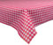 Sensalux Buffet-Tischdecke, Vlies, 1,5m x 3m, Standard 100 by Oeko-TEX® - Klasse I, abwischbar, Lotuseffekt, Karomuster, Weiß-Rot