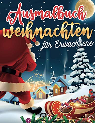 Ausmalbuch Weihnachten für Erwachsene: Anti Stress Malbuch spezielle Weihnachtsfeier mit 50 magischen Malzeichnungen und Weihnachtsmandala | Finde den ... Tannen ... | Weihnachtsfärbung Geschenk