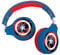 Lexibook - Marvel Avengers - 2-in-1-Audio-Kopfhörer mit Bluetooth und Kabel, Stereo, drahtlos, verkabelt, begrenzter Klang, zusammenklappbar, verstellbar, wiederaufladbarer Akku, rot/blau, HPBT010AV