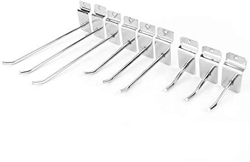 Wandpaneel Haken, Wand Produktträger, 15cm 25pcs 6 Zoll Lamellenwandpaneel Industrie für Lamellenwände Sicherheit Glattes rundes Endrohr