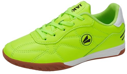 JAKO Jungen Unisex Kinder J-SI Signature Hallenturnschuh, neon Yellow/Jet Black, 28 EU