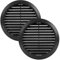 Vent Systems 2 pezzi 125 mm nero copertura di ventilazione – prese d'aria rotonde – copertura griglia – protezione insetti integrata – prese d'aria HVAC per bagno, ufficio, cucina
