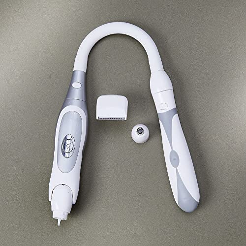 Long-Reach Hair Remover with 50° Rotating Head & Soft-Grip, Silicone Handle H54.5 xW9.5 xD3.1cm