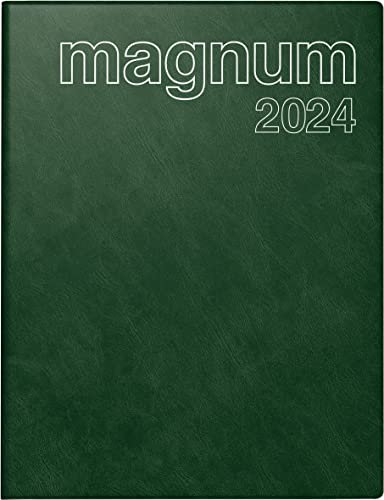 rido/idé Wochenkalender Modell magnum 2024 2 Seiten = 1 Woche Blattgröße 18,3 x 24 cm dunkelgrün