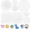 LETTERASHQP Bügelperlen Platten 10 Stück Bügelperlen Vorlagen Bügelperlen Platten Groß Bügelperlen Set Bügelperlen Schablonen Mehrere Formen Steckplatten für KinderGeburtstag Kreativer Geschenk
