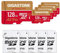 [5 Jahre kostenlose Datenwiederherstellung] GIGASTONE 128GB 5er-Pack Micro SD Karte, 4K Game Pro MAX, bis zu 120/80 MB/s, MicroSDXC Speicherkarte für Nintendo Switch 1 Gopro DJI, A2 V30 U3 +Adapter.