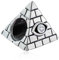 Böse Auge auf ägyptische Pyramide Charms passen Pandora Schlange Kette Armband, 925 Sterling Silber Ägypten Auge des Horus Dreieck Perlen, Geschenke für Urlaub/Valentinstag/Weltreise/Ruhestand