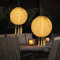 Starnearby 2 Stück 12 inch Solarlaterne Hängende Garten Wetterfeste Lampion, Solar Lampions Außen, Wasserdicht LED Solar Laterne Für Outdoor Hochzeit, Fest Dekoration Warmweiss 30CM(Champagner)