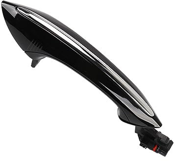 Oulesh Auto-Außentürgriff für BMW 5/6/7 Serie F02 F10 F06 F07, Auto-Außen-Komfortzugangs-Türgriff ohne Schlüssel, schwarz hinten rechts