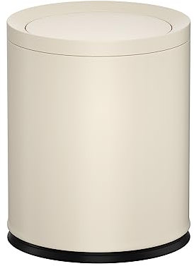 LEASYLIFE 2.6gal Bäder mit kleinen, weißen mülleimer, metallenen mülleimer schwingen mit den hüften, zimmern und toiletten(10L-weiße)