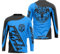 Herren Motocross Trikot Jersey,Radfahren Jersey Herren Mountainbike Langarm MTB T-Shirt,Shirt Downhill Fahrrad Jersey Schnelltrocknend (Hellblau,M)
