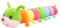 Herfair Kuscheltier Raupe Plüschtier Regenbogen Raupe Plüsch Spielzeug zum Kuscheln & Spielen Kinder Stofftier Plüschpuppen Wurfkissen (70 cm/27.5 in)