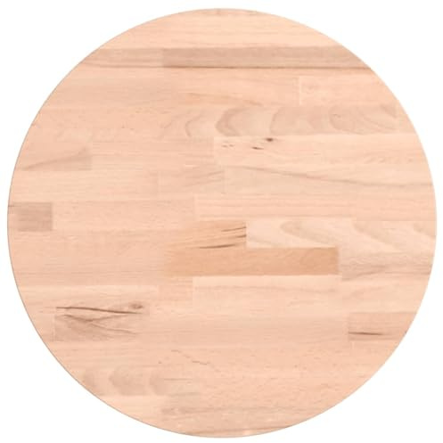 vidaXL Tischplatte Ø30x2,5 cm Rund Massivholz Buche