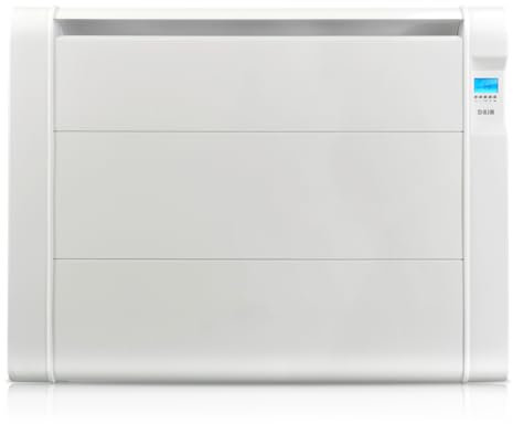 HJM Emisor Térmico Bajo Consumo AMD 2000, Calor Rápido, Programación 24/7, Funciones Ahorro, Turbo Programable, 2000W, Blanco