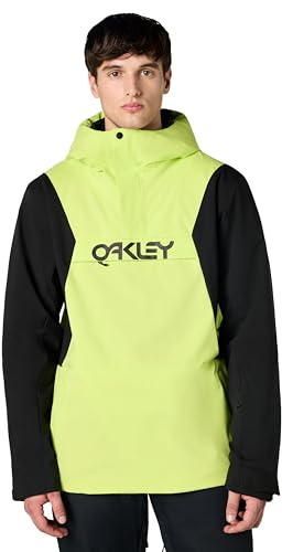 Oakley Mens Thermonuclear Protection TBT Insulated Anorak Tech Jacket, Light Green, Medium