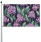 Flagge, 90 x 152 cm, doppelseitige Hofflagge, Hausflagge, Hyazinthe, violette Blumen, Gartenflaggen, Urlaubsbanner mit Messingösen, große Willkommensflaggen, dekorative Flaggen für den Außenbereich,