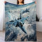 Kämpfer Dick Decke Weich Wärme Gemütlich Flannel-Fleece Sofadecke Deckeldecke 3D Bilder Wohndecke Für Bett/Sofa（150×200cm）