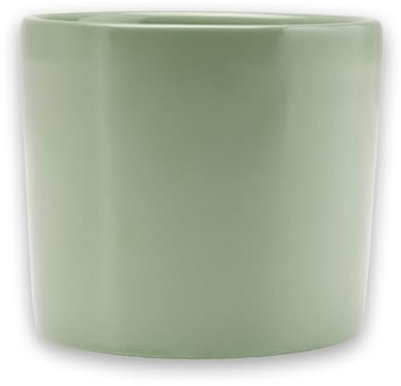 SALZKAMMERGUT KERAMIK Kaffeebecher, 0,25l, Salbeigrün glänzend, Geschirr handgemacht in Österreich