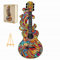 PASJO Holzpuzzle Erwachsene mit Gitarremotiv 200 Teile 17,7X41,2 cm Puzzle Bunte Gitarre Musikinstrument Jigsaw Quordelpuzzle aus Holz mit Tiermotiv Graphic