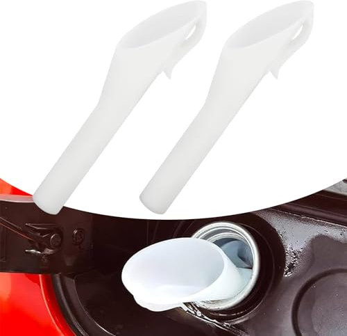 Msyuusr 2 imbuti per serbatoio del gas senza cappuccio, imbuti per uso automobilistico, OEM # 8U5A-17B068-EB 1782177 1833948 2050651, accessori per serbatoio carburante compatibili con Ford (bianco)