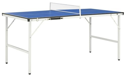 Indoor Games Tischtennisplatte mit Netz, 152 x 76 x 66 cm, Blau, Tischtennisplatte