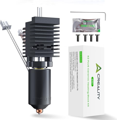 Creality Official K2 Plus Ceramic Heating Block Hotend Kit, Unicorn Quick Swap Nozzle Kit, 350°C High Temperature Resistant, All-Metal Integrated Design Kit for Creality K2 Plus 3D Printers
