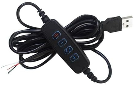 USB LED Dimmer DC 5V Dimmbarer Schalter 1.5M Kabel Lichtmodulator Lampe Linie Dimmer Controller Tischlampe Stromdraht Schwarz