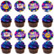 Wonmelody 24Pcs Art Paint Party Cake Toppers Decor with Art Party Let’s Paint Cake Toppers Neon Art Birthday Party Supplies Art Painting Crayon Birthday Supplies Artist Theme Birthday for Girl Boy