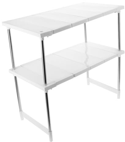 Alipis Rejilla para Ollas De Acero Inoxidable Soporte Metálico para Microondas Organizador De Encimera De Cocina Estante De Cocina para Horno Estante Metálico para Horno Soporte para MICR