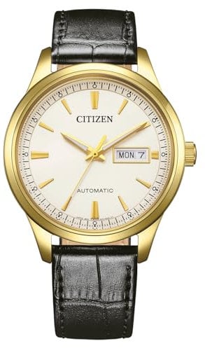 Citizen NY4059-09AE Herrenuhr Automatik Tag/Datum mit Lederarmband