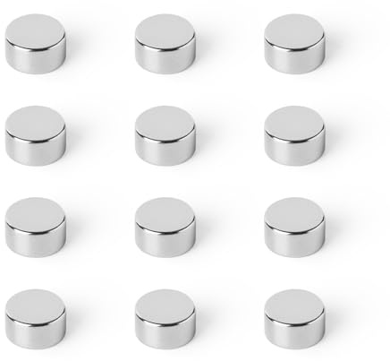 Strong Magnets Neodym Magnet - Rund 10 x 5 mm - 50 Stück - Extra stark, hält bis 2,7kg - Für Magnettafel, Kühlschrank, Whiteboard, Pinnwand, Büro