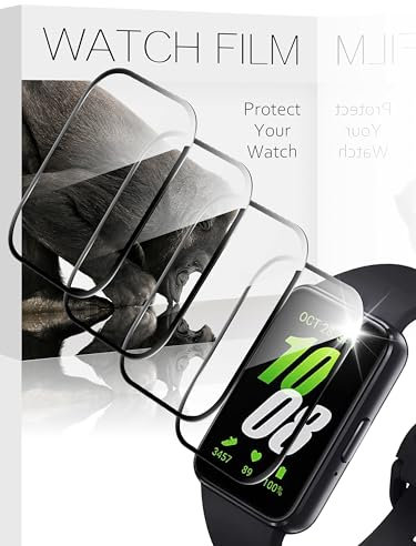 AIDOWU 4-Stück Schutzfolie für Samsung Galaxy Fit 3 Displavschutz HD Kratzfestiakeit Pmma&Glas Displayschutzfolie,Praziser Abdeckung